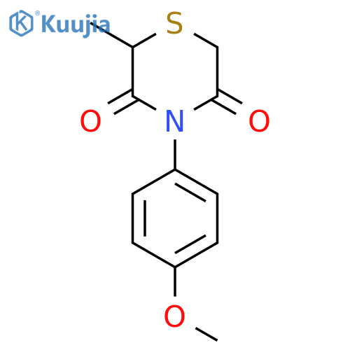 4-(4-Methoxyphenyl)-2-methylthiomorpholine-3,5-dione structure