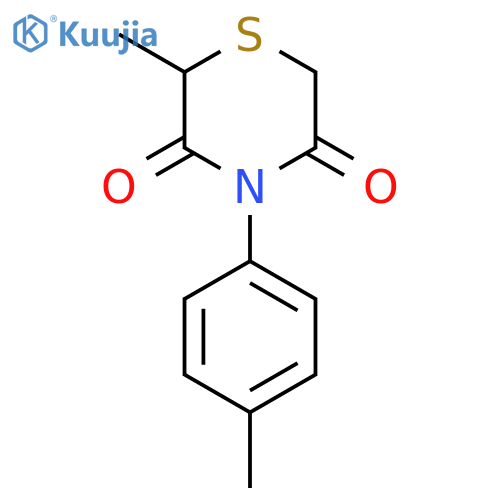 2-METHYL-4-(4-METHYLPHENYL)-3,5-THIOMORPHOLINEDIONE structure