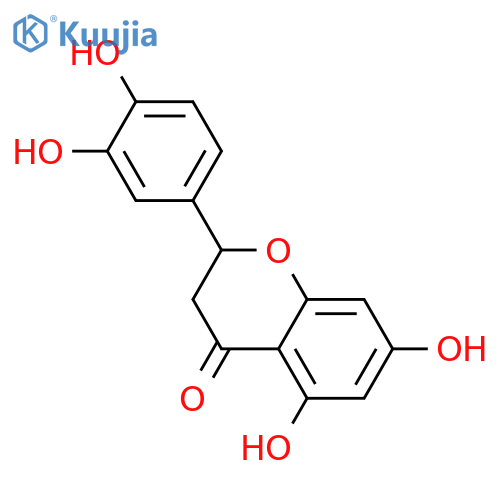 3',4',5,7-Tetrahydroxyflavanone; (±)-form structure