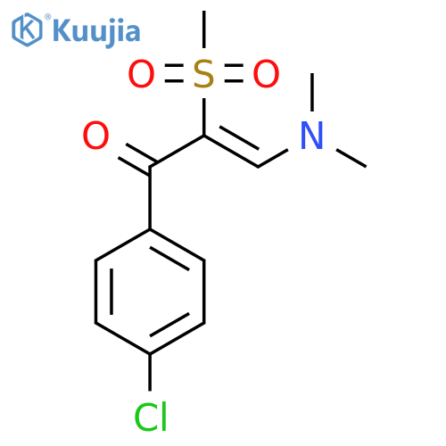 1-(4-Chlorophenyl)-3-(dimethylamino)-2-(methylsulfonyl)-2-propen-1-one structure