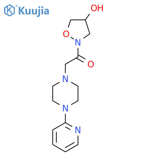 1-[4-hydroxydihydro-2(3H)-isoxazolyl]-2-[4-(2-pyridinyl)piperazino]-1-ethanone structure