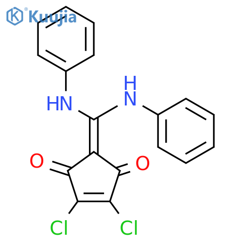 4-Cyclopentene-1,3-dione, 2-[bis(phenylamino)methylene]-4,5-dichloro- structure