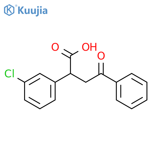 2-(3-Chlorophenyl)-4-oxo-4-phenylbutanoic acid structure