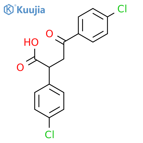 2,4-Bis(4-chlorophenyl)-4-oxobutanoic acid structure