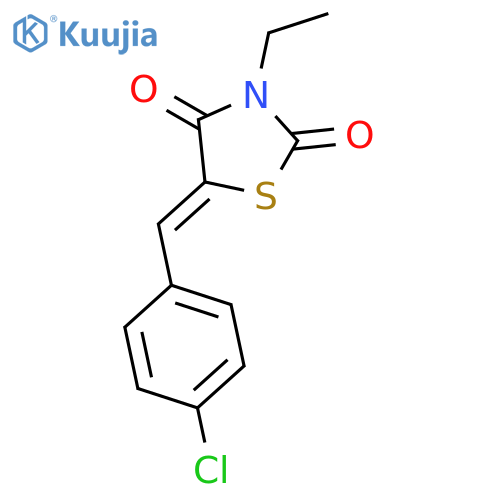 2,4-Thiazolidinedione, 5-[(4-chlorophenyl)methylene]-3-ethyl- structure