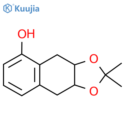 2,2-Dimethyl-3a,4,9,9a-tetrahydronaphtho2,3-D1,3dioxol-5-ol structure