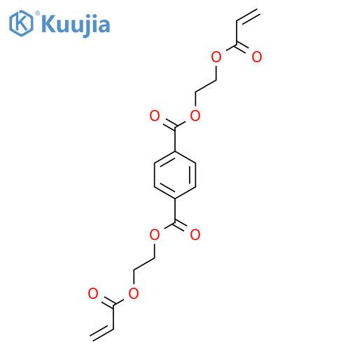 1,4-Benzenedicarboxylic acid, bis[2-[(1-oxo-2-propenyl)oxy]ethyl] ester structure