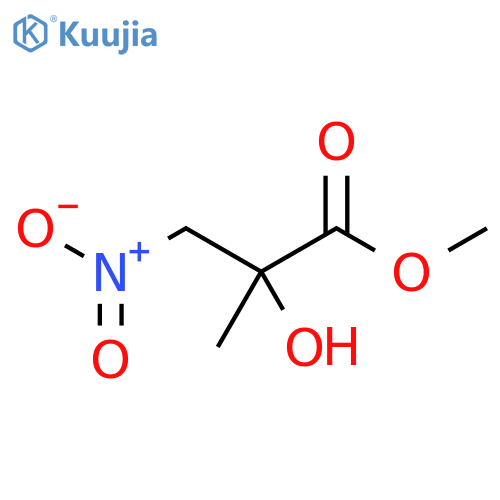 Propanoic acid, 2-hydroxy-2-methyl-3-nitro-, methyl ester structure