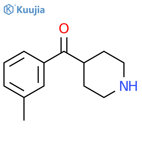 4-(3-Methylbenzoyl)piperidine structure