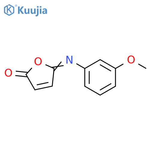 2(5H)-Furanone, 5-[(3-methoxyphenyl)imino]- structure