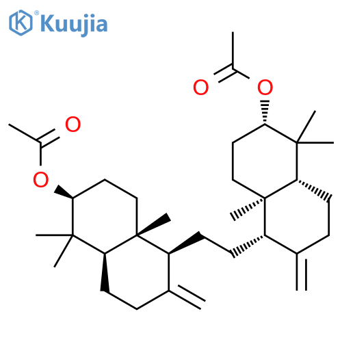 2-Naphthalenol,5,5'-(1,2-ethanediyl)bis[decahydro-1,1,4a-trimethyl-6-methylene-, diacetate,(2S,2'S,4aR,4'aR,5S,5'S,8aR,8'aR)- (9CI) structure