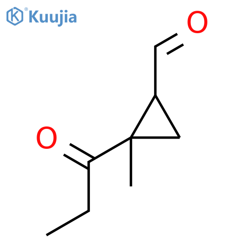 Cyclopropanecarboxaldehyde,2-methyl-2-(1-oxopropyl)-(9ci) structure