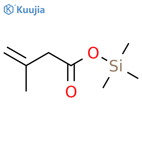3-Butenoic acid, 3-methyl-, trimethylsilyl ester structure