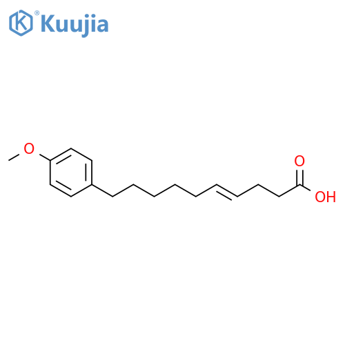 4-Decenoic acid, 10-(4-methoxyphenyl)-, (4E)- structure