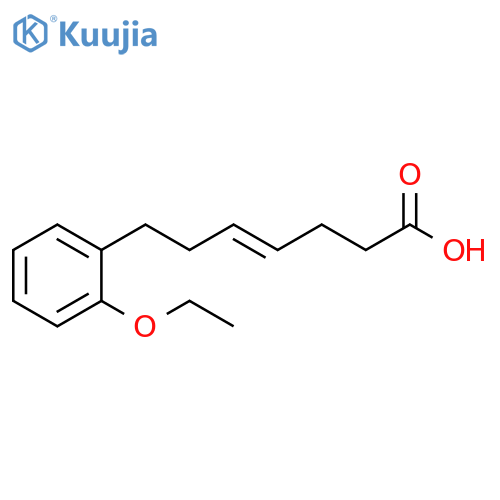 4-Heptenoic acid, 7-(2-ethoxyphenyl)-, (4E)- structure