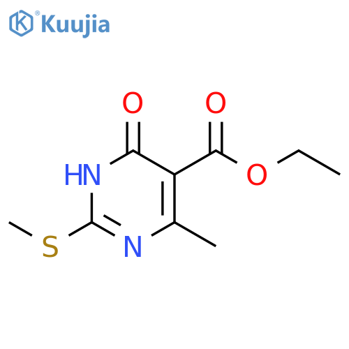 ethyl 4-methyl-2-(methylsulfanyl)-6-oxo-1,6-dihydropyrimidine-5-carboxylate structure