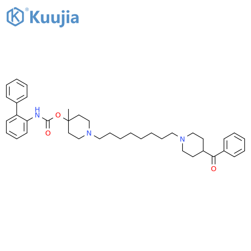 Carbamic acid, [1,1'-biphenyl]-2-yl-,1-[8-(4-benzoyl-1-piperidinyl)octyl]-4-methyl-4-piperidinyl ester structure
