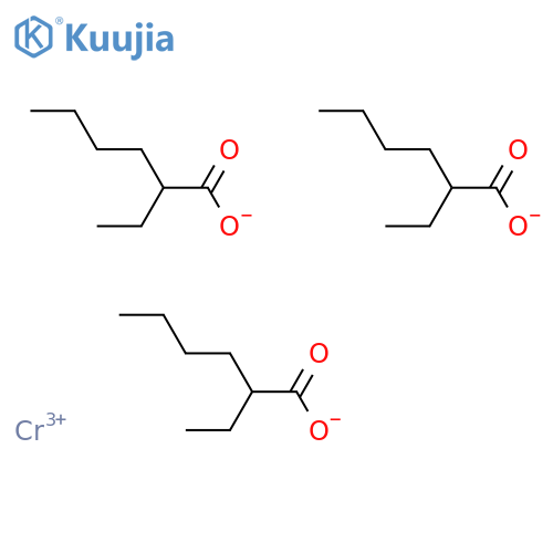 Chromium(III) 2-ethylhexanoate structure