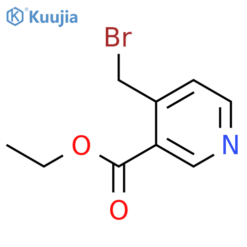Ethyl 4-(bromomethyl)nicotinate structure