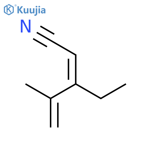 2,4-Pentadienenitrile, 3-ethyl-4-methyl-, (2Z)- structure