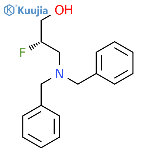 (S)-3-(Dibenzylamino)-2-fluoropropan-1-ol structure