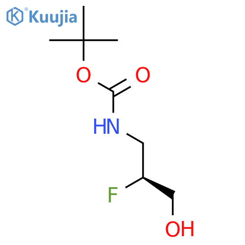 Carbamic acid,N-[(2S)-2-fluoro-3-hydroxypropyl]-, 1,1-dimethylethyl ester structure
