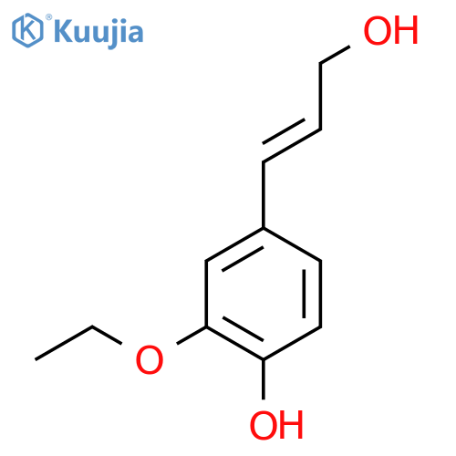 2-ethoxy-4-(3-hydroxyprop-1-en-1-yl)phenol structure