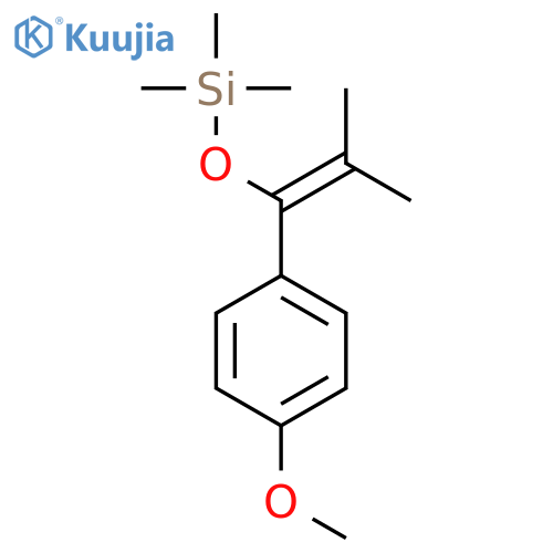 Silane, [[1-(4-methoxyphenyl)-2-methyl-1-propenyl]oxy]trimethyl- structure