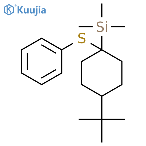 Silane, [4-(1,1-dimethylethyl)-1-(phenylthio)cyclohexyl]trimethyl- structure