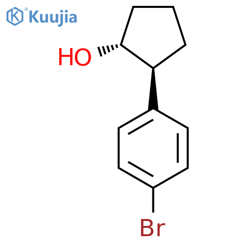 rac-(1R,2S)-2-(4-bromophenyl)cyclopentan-1-ol, trans structure