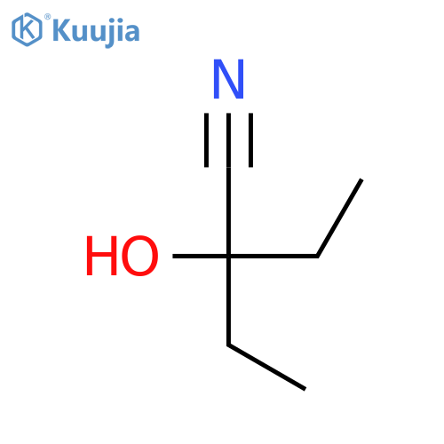 2-ethyl-2-hydroxybutanenitrile structure