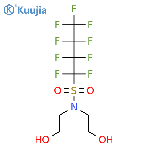 1-Butanesulfonamide,1,1,2,2,3,3,4,4,4-nonafluoro-N,N-bis(2-hydroxyethyl)- structure