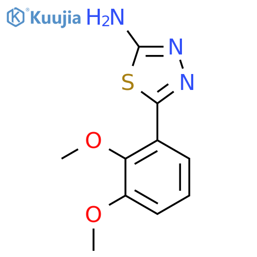5-(2,3-Dimethoxy-phenyl)-[1,3,4]thiadiazol-2-ylamine structure
