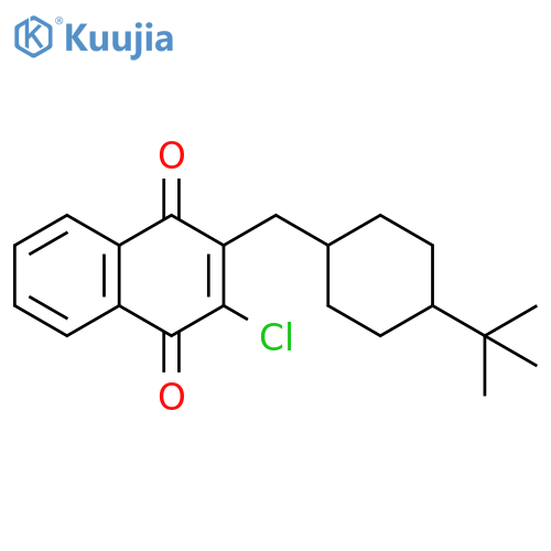 1,4-Naphthalenedione, 2-chloro-3-[[4-(1,1-dimethylethyl)cyclohexyl]methyl]- structure