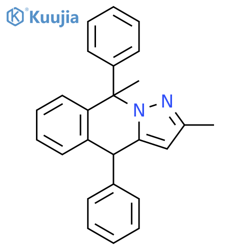 Pyrazolo[1,5-b]isoquinoline, 4,9-dihydro-2,9-dimethyl-4,9-diphenyl- structure
