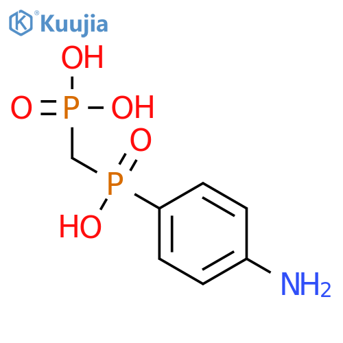 Phosphonic acid, [[(4-aminophenyl)hydroxyphosphinyl]methyl]- structure