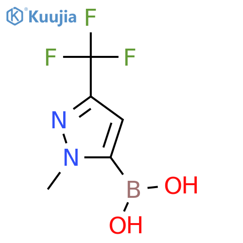 (1-methyl-3-(trifluoromethyl)-1H-pyrazol-5-yl)boronic acid structure