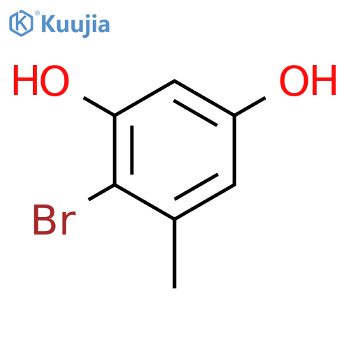 4-bromo-5-methylbenzene-1,3-diol structure
