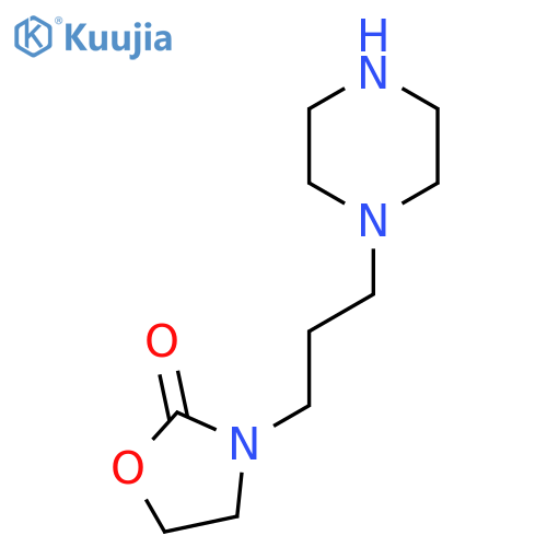 3-3-(piperazin-1-yl)propyl-1,3-oxazolidin-2-one structure
