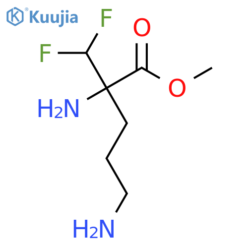 Methyl 2,5-diamino-2-(difluoromethyl)pentanoate structure