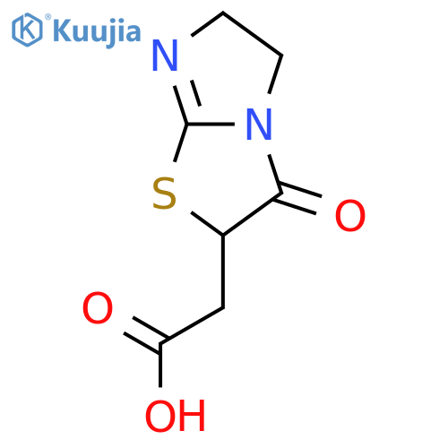 (3-Oxo-2,3,5,6-tetrahydro-imidazo[2,1-b]thiazol-2-yl)-acetic acid structure