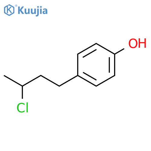 Phenol, 4-(3-chlorobutyl)- structure