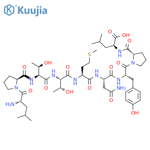 L-Leucine,L-leucyl-L-prolyl-L-threonyl-L-threonyl-L-methionyl-L-asparaginyl-L-tyrosyl-L-prolyl- structure