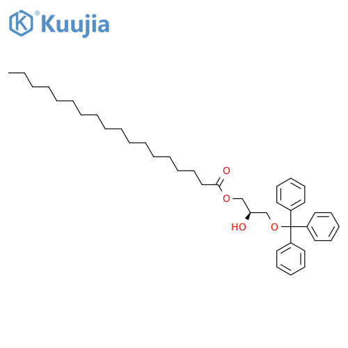[(2R)-2-Hydroxy-3-trityloxypropyl] octadecanoate structure