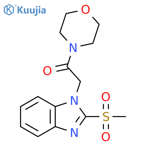 2-(2-methanesulfonyl-1H-1,3-benzodiazol-1-yl)-1-(morpholin-4-yl)ethan-1-one structure