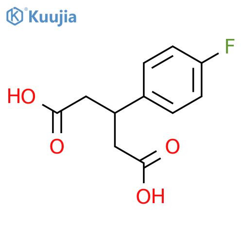 3-(4-Fluorophenyl)pentanedioic acid structure