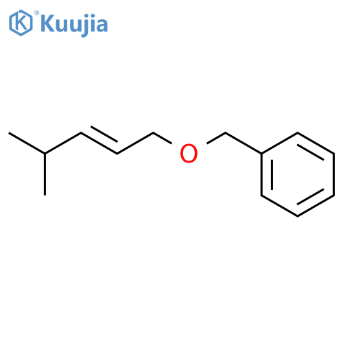 Benzene, [[[(2E)-4-methyl-2-pentenyl]oxy]methyl]- structure