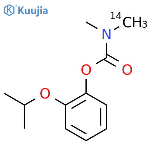 2-(propan-2-yloxy)phenyl methyl[(~14~C)methyl]carbamate structure