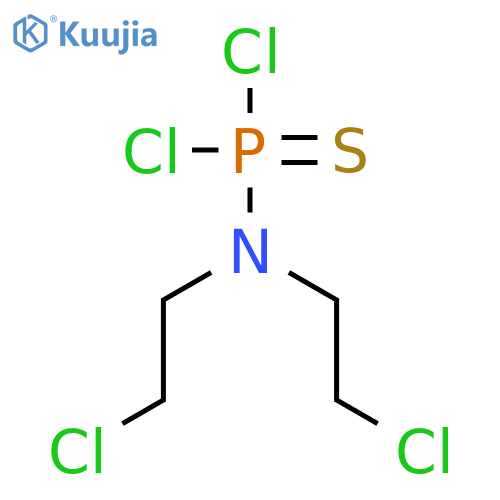 2-chloro-n-(2-chloroethyl)-n-dichlorophosphinothioylethanamine structure