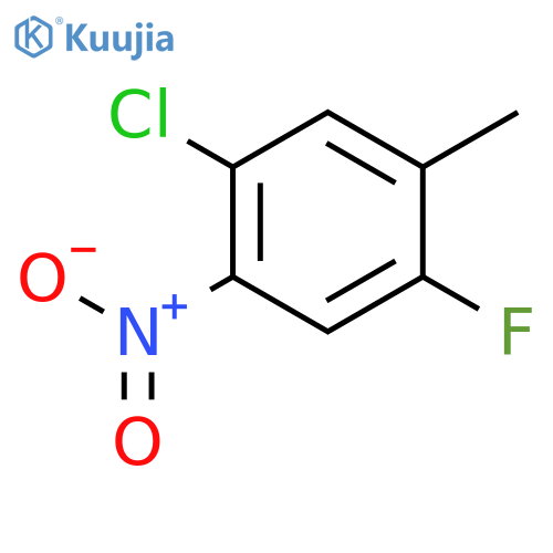 1-Chloro-4-fluoro-5-methyl-2-nitrobenzene structure
